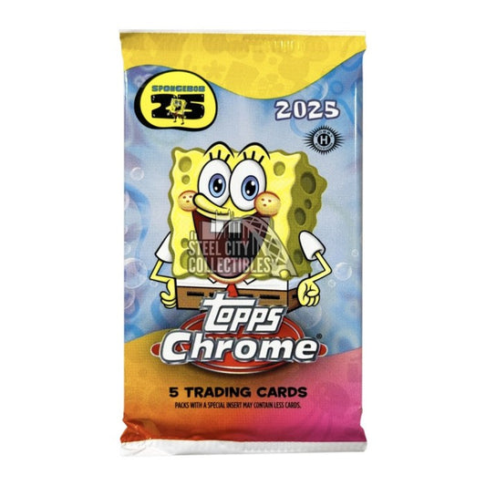 Spongebob Topps Chrome 25th Anniversary - Hobby Booster Pack