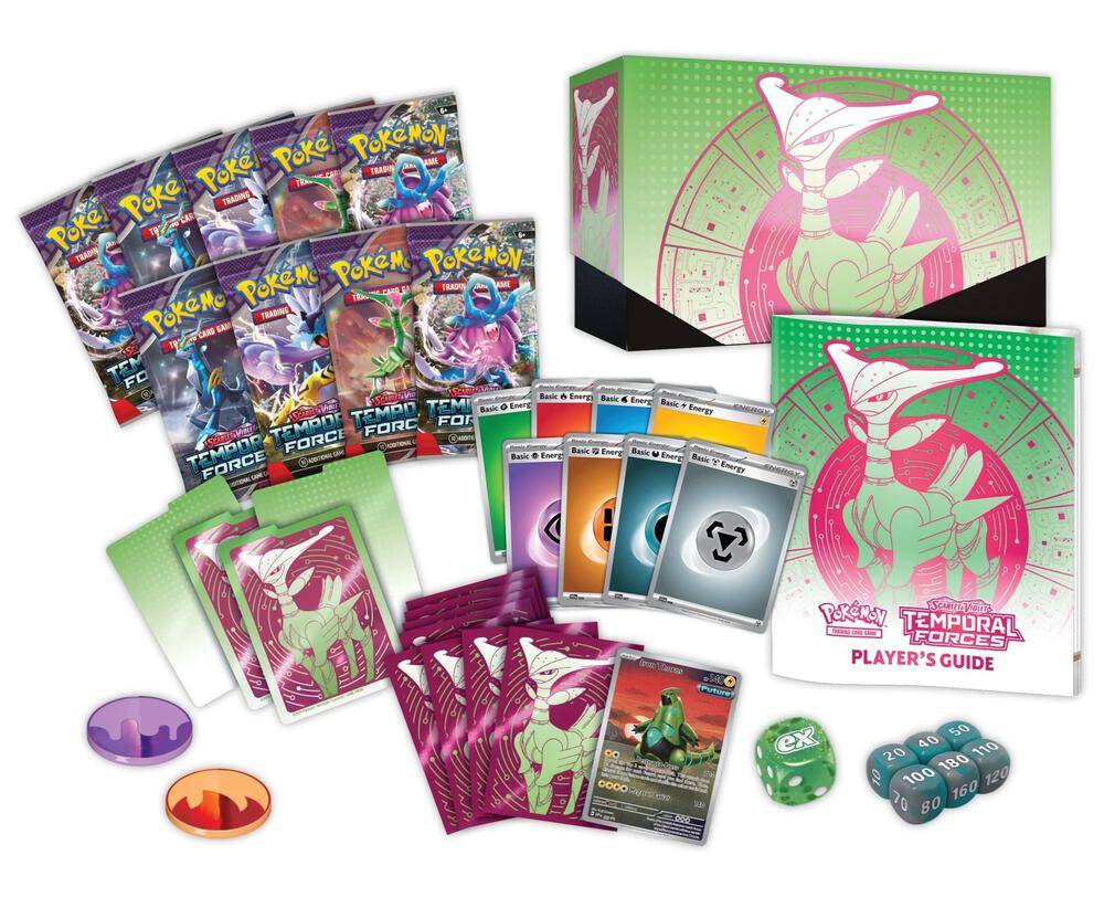 2024 Pokémon TCG: Scarlet & Violet—Temporal Forces (Iron Leaves) Elite Trainer Box